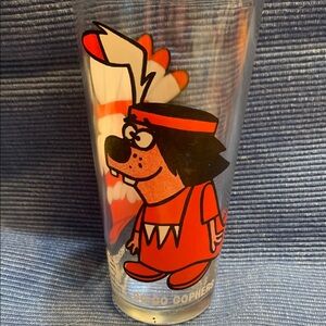 Vintage 1970s Pepsi Collector Series Glass with Go Go Gophers Cartoon Character